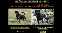 Desktop Screenshot of elevage-des-guerriers-de-sparte.fr