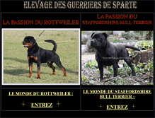 Tablet Screenshot of elevage-des-guerriers-de-sparte.fr